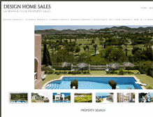 Tablet Screenshot of designhomesales.com